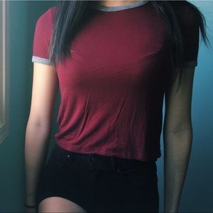 Maroon F21 Tee